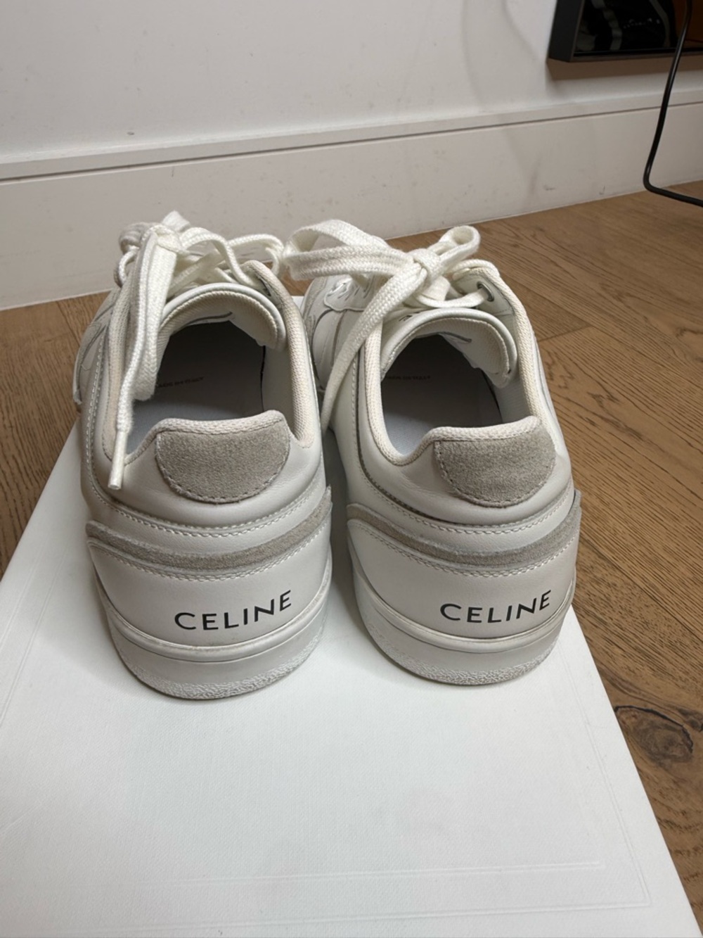Celine CT-10 TRAINER LOW LACE-UP SNEAKER in CALFSKIN AND SUEDE CALFSKIN - Picture 2 of 7